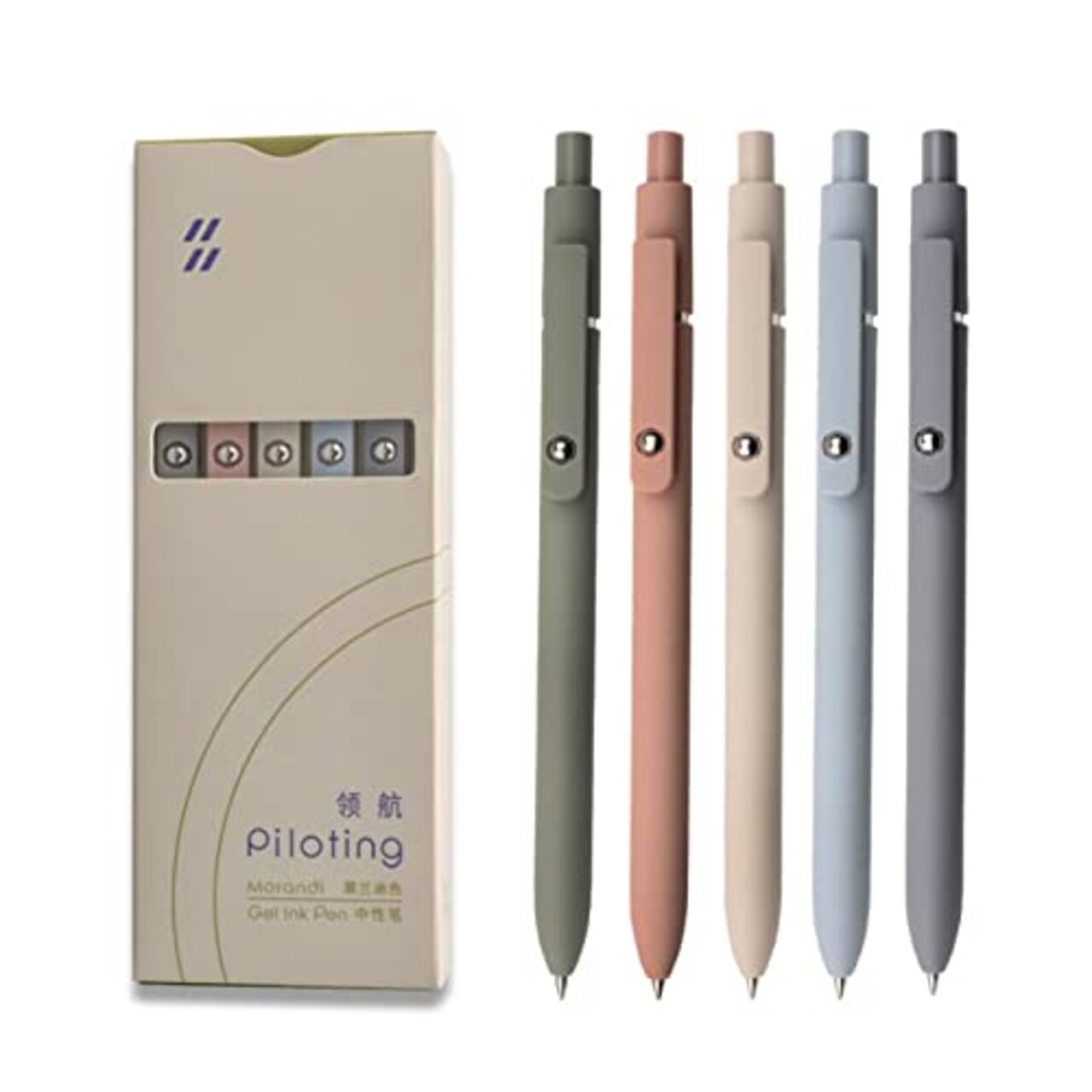 UIXJODO Gel Pens, 5 Pcs 0.5mm Japanese Black Ink Pens Fine Point Smooth  Writing Pens, High-End Series Pens for Journaling Note Taking, Cute Office  School Supplies Gifts for Women Men (Morandi)